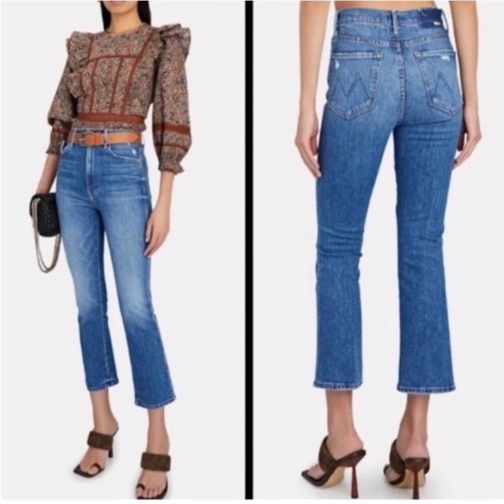 Mother Superior High Waisted Smokin Double Ankle Jean Size 26 Broken Record EUC